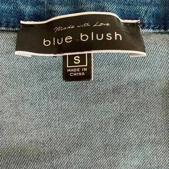 Blue Blush Mini Jean skirt - Picture 7 of 10
